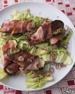 もこみち流　なすのベーコン巻きソテー