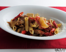 もこみち流 豚キムチのペンネ