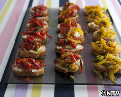 もこみち流　焼きパプリカのカナッペ