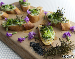 もこみち流　リコッタチーズとブロッコリーのペーストトースト