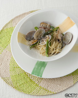 もこみち流 あさりとアスパラのパスタ