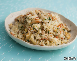 もこみち流　じゃこと桜エビのチャーハン