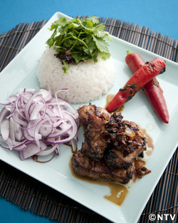 もこみち流　豚の香味焼きのワンプレート ～ベトナム風～