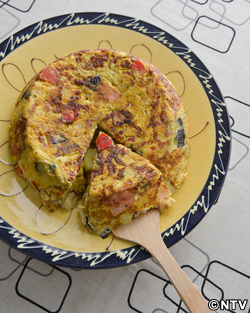 もこみち流 野菜のたくさん入った田舎風スペインオムレツ