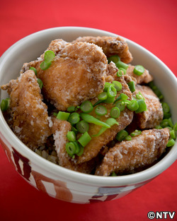 もこみち流　鮭の竜田揚げ丼