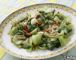 もこみち流　チンゲンサイの炒めもの