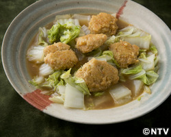 もこみち流 エビ団子と白菜の蒸し煮 〜バターしょうゆ風味〜