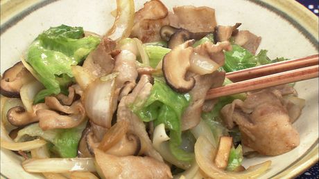 もこみち流　豚肉とレタスの炒めもの