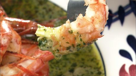 もこみち流　エビのグリル〜アンチョビのクリームソースで〜