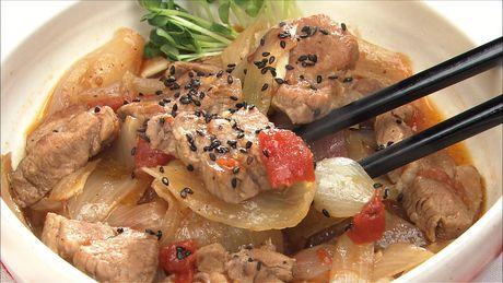 もこみち流　豚肉の和風トマト煮