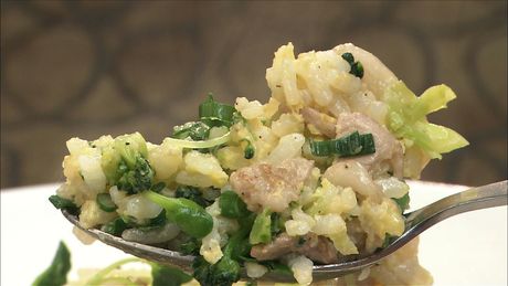 もこみち流　緑野菜の和風チャーハン