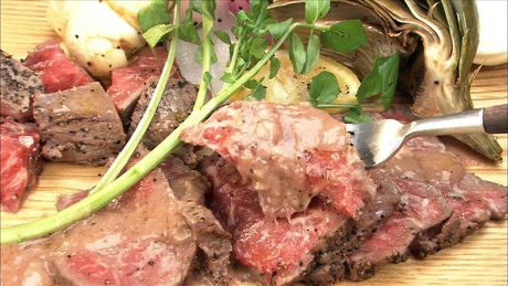 もこみち流　牛フィレ肉のカルパッチョ