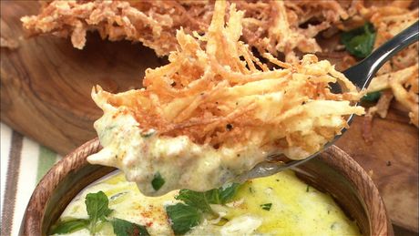 もこみち流　細切りポテトフライ ～ヨーグルトミントソース～