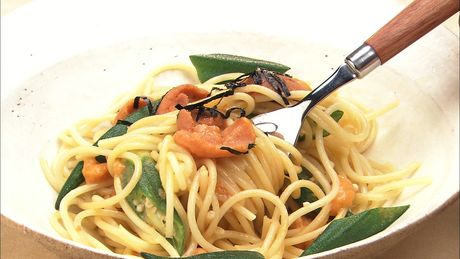 もこみち流　ウニとオクラのパスタ