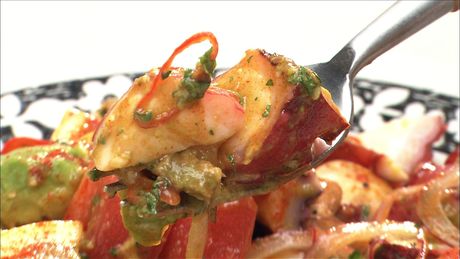 もこみち流　タコのサルササラダ