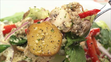 もこみち流　じゃがいもときのこのクスクスサラダ