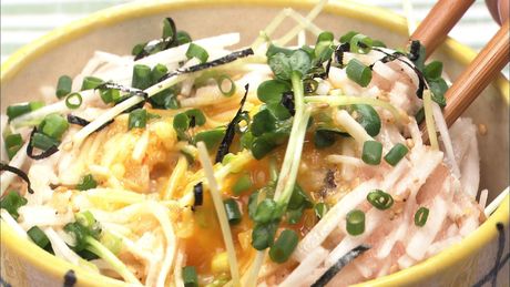 もこみち流　長いもと明太子のさっぱり丼