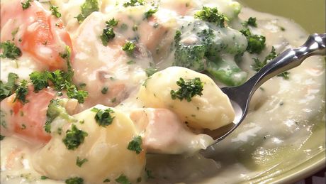 もこみち流　鮭のホワイトクリームシチュー