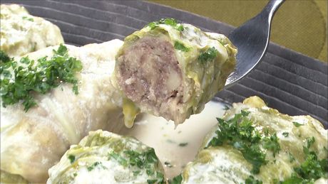 もこみち流　和風ロールキャベツのクリーム煮