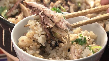 もこみち流　サンマのまるごと炊き込みごはん