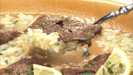 もこみち流　２種のチーズリゾット フィレステーキのせ