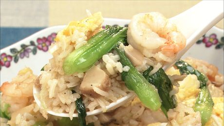 もこみち流　エビとチンゲンサイのチャーハン