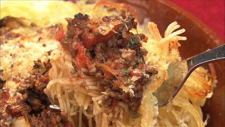 もこみち流　カッペリーニとボロネーゼのオーブン焼き