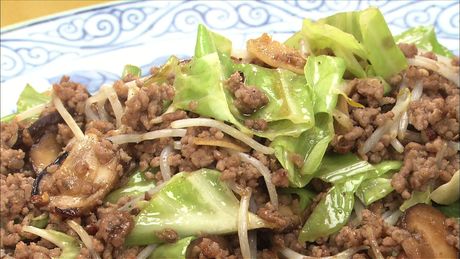 もこみち流　ひき肉とキャベツの中華炒め