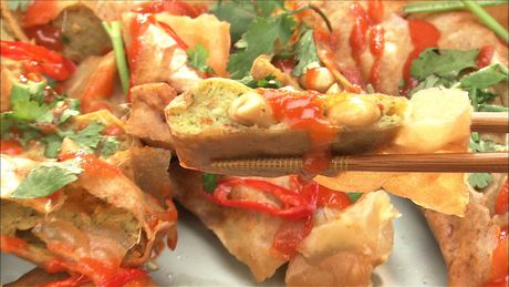 もこみち流　タイ風 エビのすり身揚げ