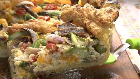 もこみち流　アスパラガスのサラダキッシュ