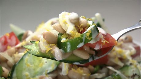 もこみち流　トルコ式いんげん豆のサラダ～ヨーグルトドレッシングで～