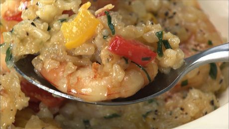もこみち流　シュリンプとパプリカのリゾット