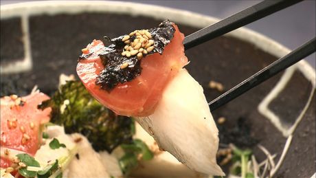 もこみち流　トマトと長いものサラダ