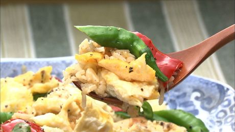 もこみち流　青唐辛子入り鶏肉のチャーハン