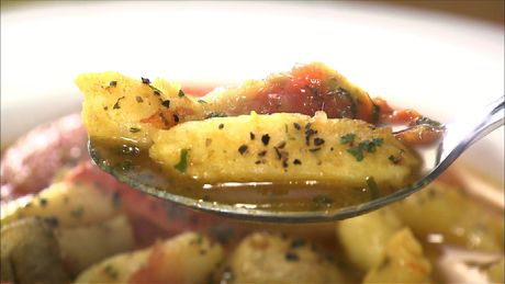 もこみち流　オリジナルニョッキのトマトカレースープ