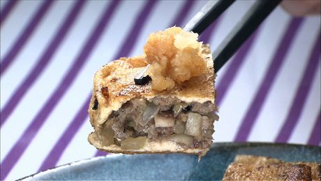 もこみち流　ひき肉詰め油揚げの焼き物