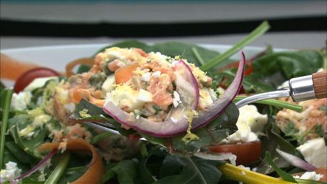 もこみち流　サーモンのタルタルサラダ