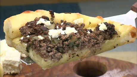 もこみち流　牛ひき肉のピデ