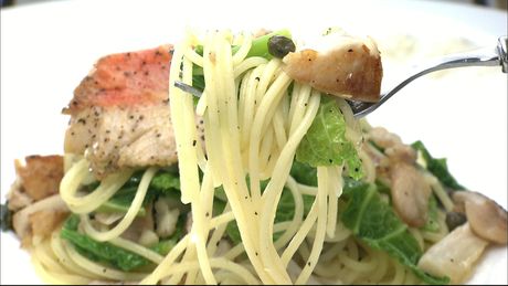 もこみち流　金目鯛とサボイキャベツのオイルパスタ