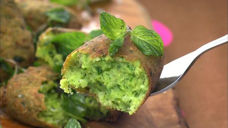 もこみち流　ミンチビーンズとミントのフライ