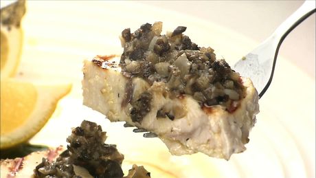 もこみち流　カジキマグロのグリル〜ブラックオリーブソース〜