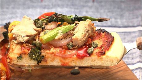 もこみち流　ツナとパプリカのピッツァ