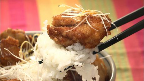 もこみち流　カレー風味のから揚げ丼