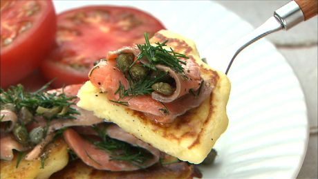 もこみち流　ポテトパンケーキのワンプレート