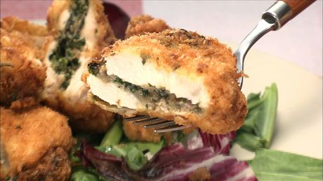 もこみち流　ベーコンとマッシュルームの入ったチキンカツ