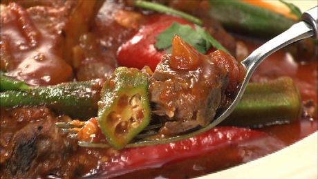 もこみち流　ラムとオクラの煮込み