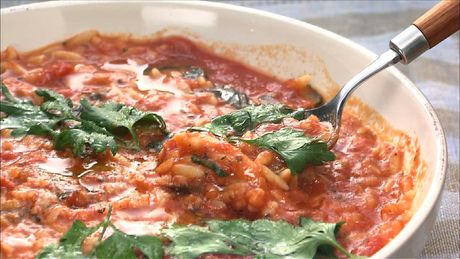 もこみち流　３種のきのことパンチェッタのリゾーニ