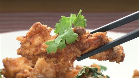 もこみち流　中華風イカの山椒揚げ