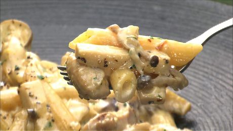 もこみち流　鶏肉ときのこのクリームペンネ