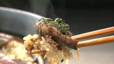 もこみち流　牛フィレステーキのせ和風ピラフ